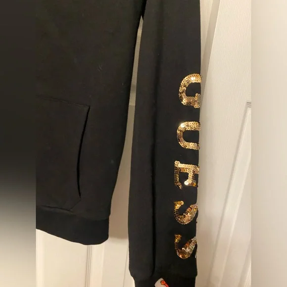 Guess Sequin Zip Up Hoodie - Picture 4 of 4
